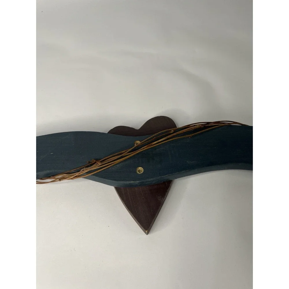 Vintage Wooden Heart Banner Wall Hanging Wooden Cottage Decor Primitive 31